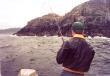 Dad out fishing